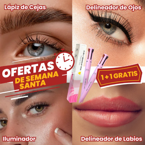 Lápiz de Maquillaje Multifunción 4 en 1 | (1 + 1 GRATIS)
